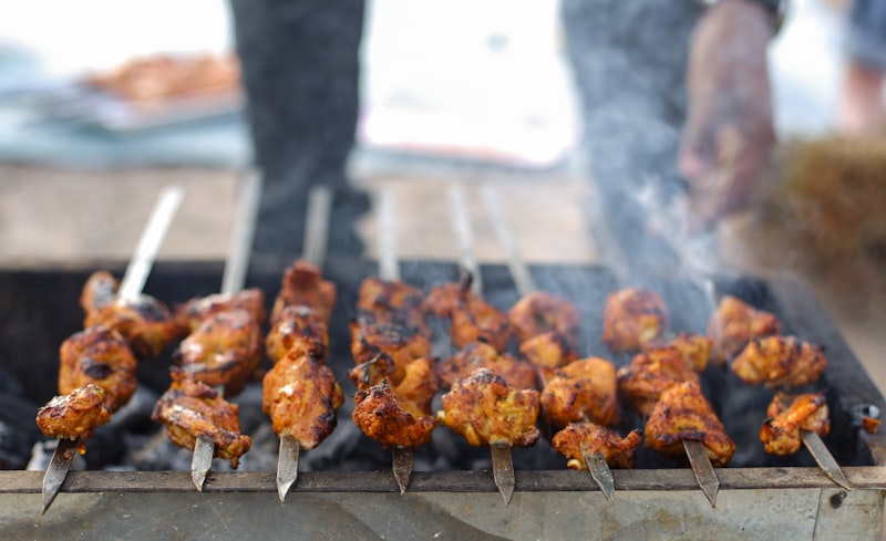 Sizzling Charcoal Grilling